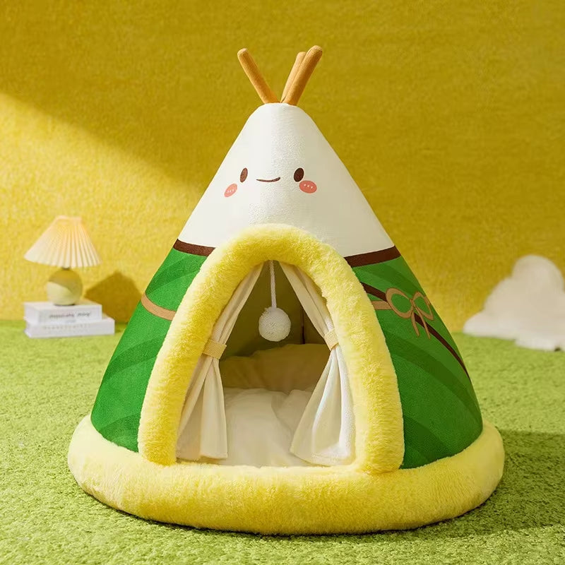 CozyPaws Tent Nest β All-Season Hideaway Bed for Dogs and Cats