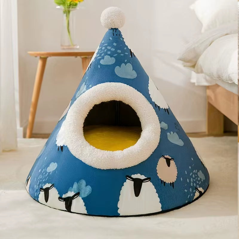 CozyPaws Tent Nest β All-Season Hideaway Bed for Dogs and Cats
