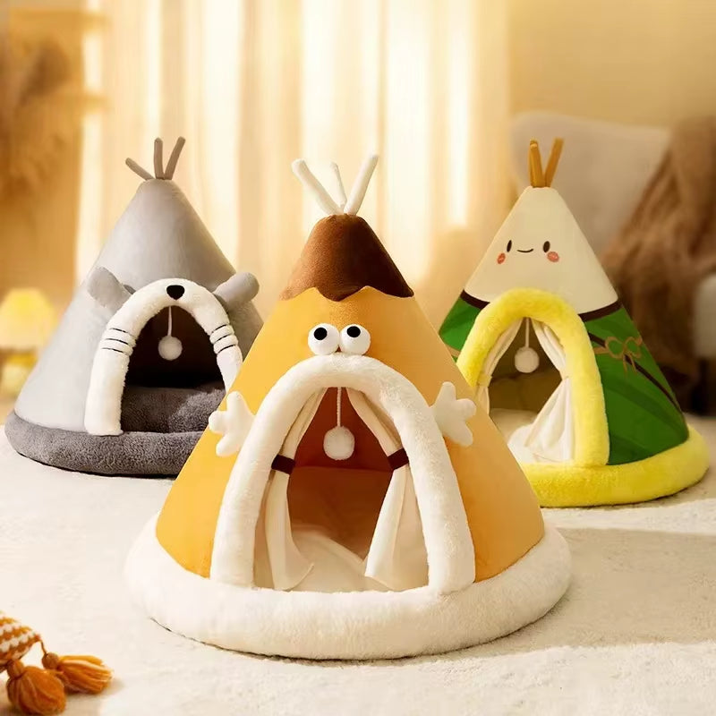 CozyPaws Tent Nest β All-Season Hideaway Bed for Dogs and Cats