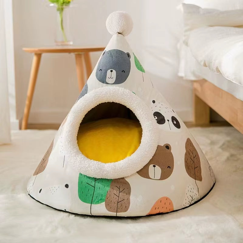 CozyPaws Tent Nest β All-Season Hideaway Bed for Dogs and Cats