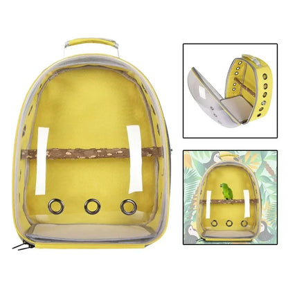 🦜 FlyFree™ Bird Carrier Backpack – Travel Smart with Your Feathered Friend